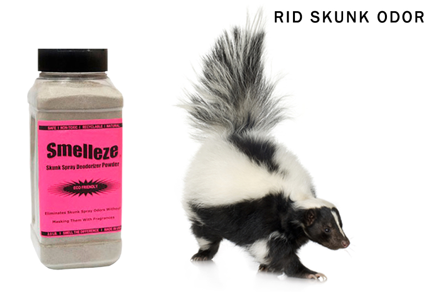 SMELLEZE Natural Skunk Smell Removal Deodorizer: 2 lb. Granules Get