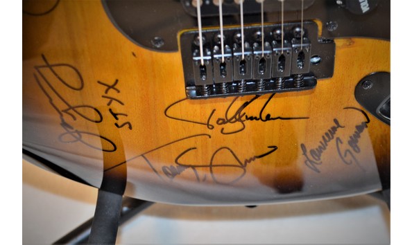 New Fender Squier Bullet Strat Electric Guitar AUTOGRAPHED BY STYX!