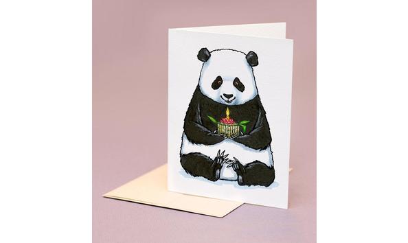 Big image panda bday card