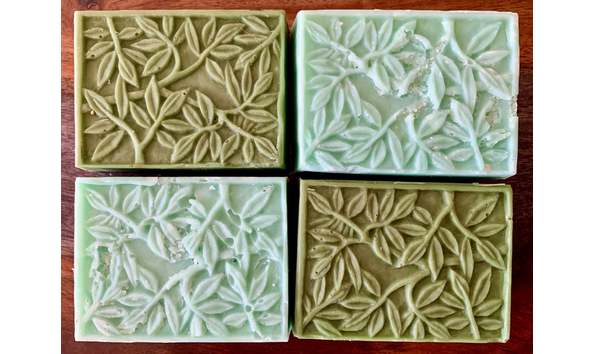 Big image bamboo charcoal print soap