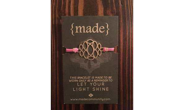 Big image made string bracelet