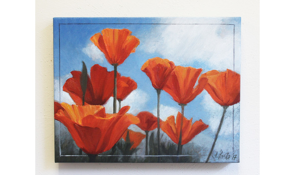 Big image poppy painting