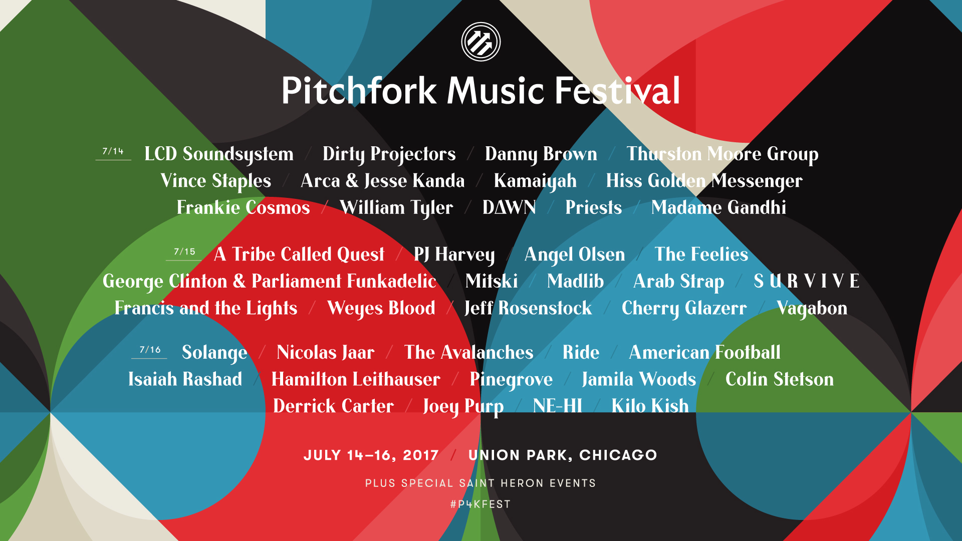 Pair of VIP Pitchfork Festival Passes, Chicago 2017