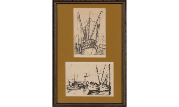 Big image rcad.aa.c.ely.shrimp.boats.2.prints.under.glass