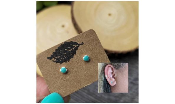 Big image turquoise studs