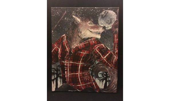 Big image small rougarou painting