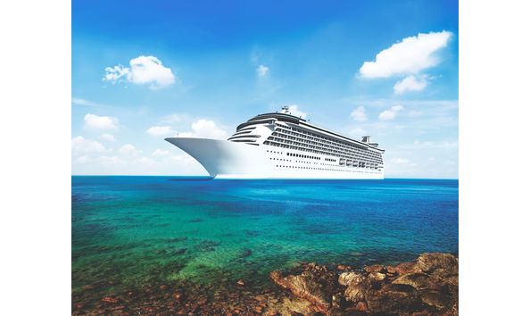 Big image 3d cruise ship by shore