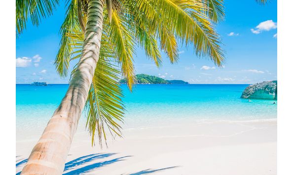 Big image beautiful travel beach sky sand