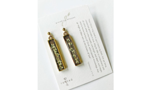 Big image gracefully wrapped earrings long