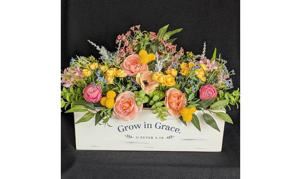 Big image planter with flowers