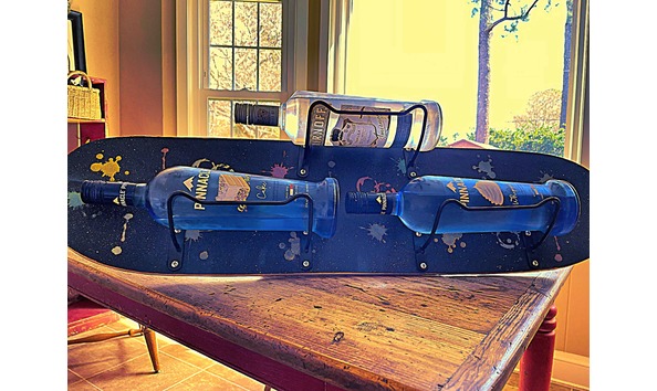 Big image skateboard wine rack 