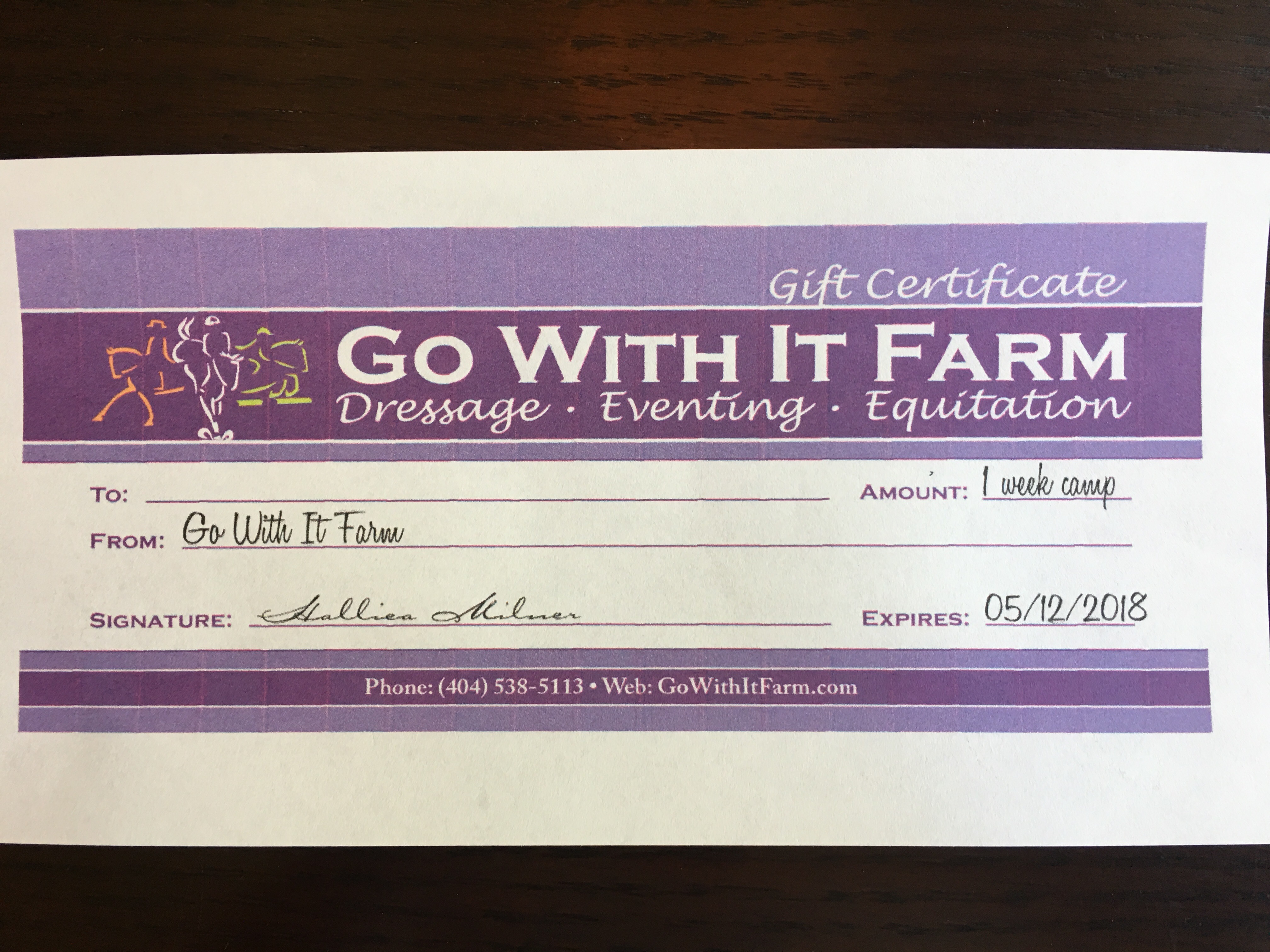 Go With It Farms Horseback Camp