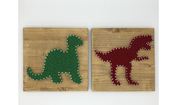 Big image item 115 dinosaur string art