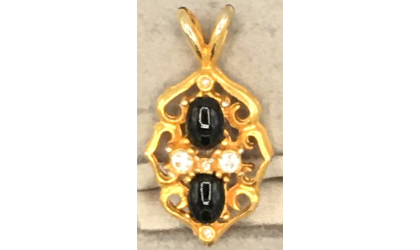 Big image 201508jwy002 2   black stones and zirconia pendant