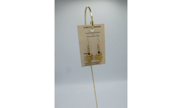 Big image 201510jwy031 2   gold tone fairies and black onyx bead