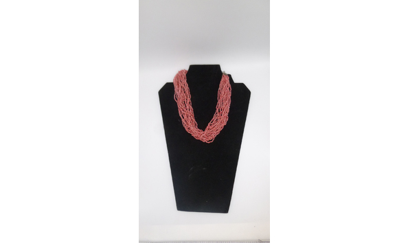 Big image 201604jwy001   pink bead multistrand necklace
