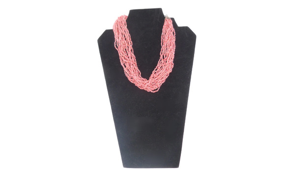 Big image 201604jwy001 2   pink bead multistrand necklace