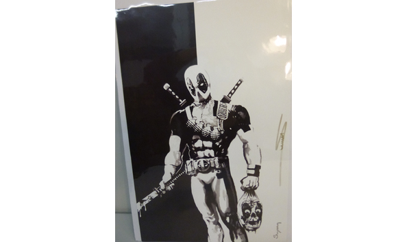 Big image 201911art103   merc with a mouth holding zombie head