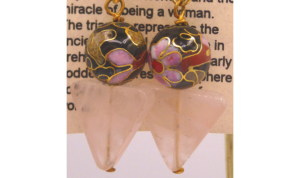 Big image 201510jwy026 2   cloisonne and rose quartz earrings2