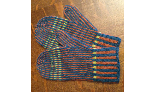 Big image mittens striped 1