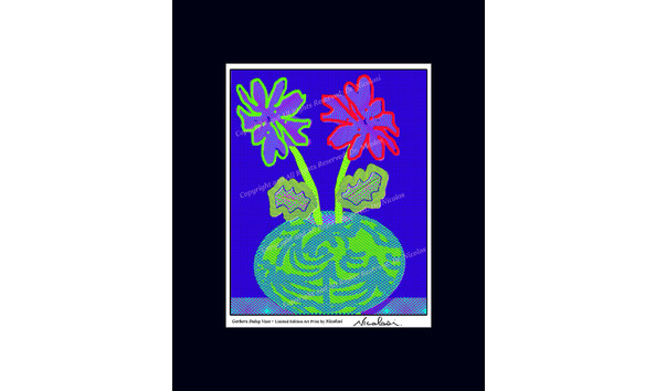 Big image 2017 05 18artprintwmatgerbera daisy vase 11x14