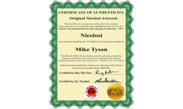 Big image 2017 05 25certofauthenticityacbhofmiketyson