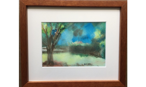 Big image sunny morning framed