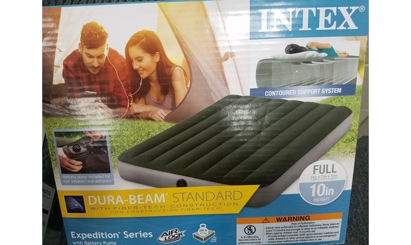Big image 2021 auction 27 intex durabeam sull size air mattress