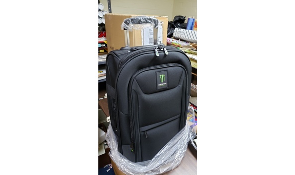 Big image crime stoppers 2021 monster energy rolling carry on luggage