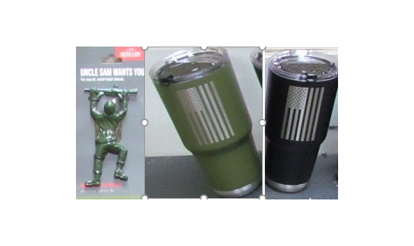 Big image two steel tumblers   uncle sam wants you bottle opener 1