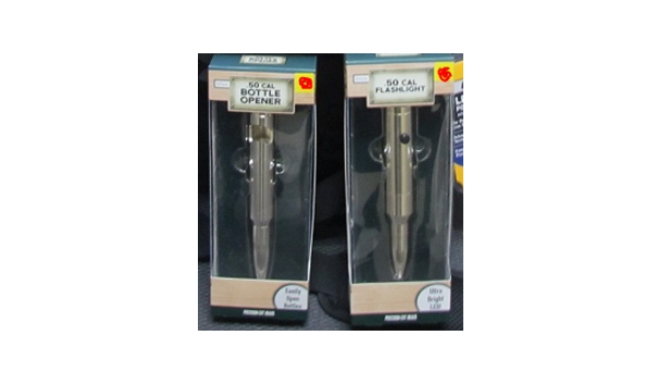 Big image 50 cal flashlight and borrle opener
