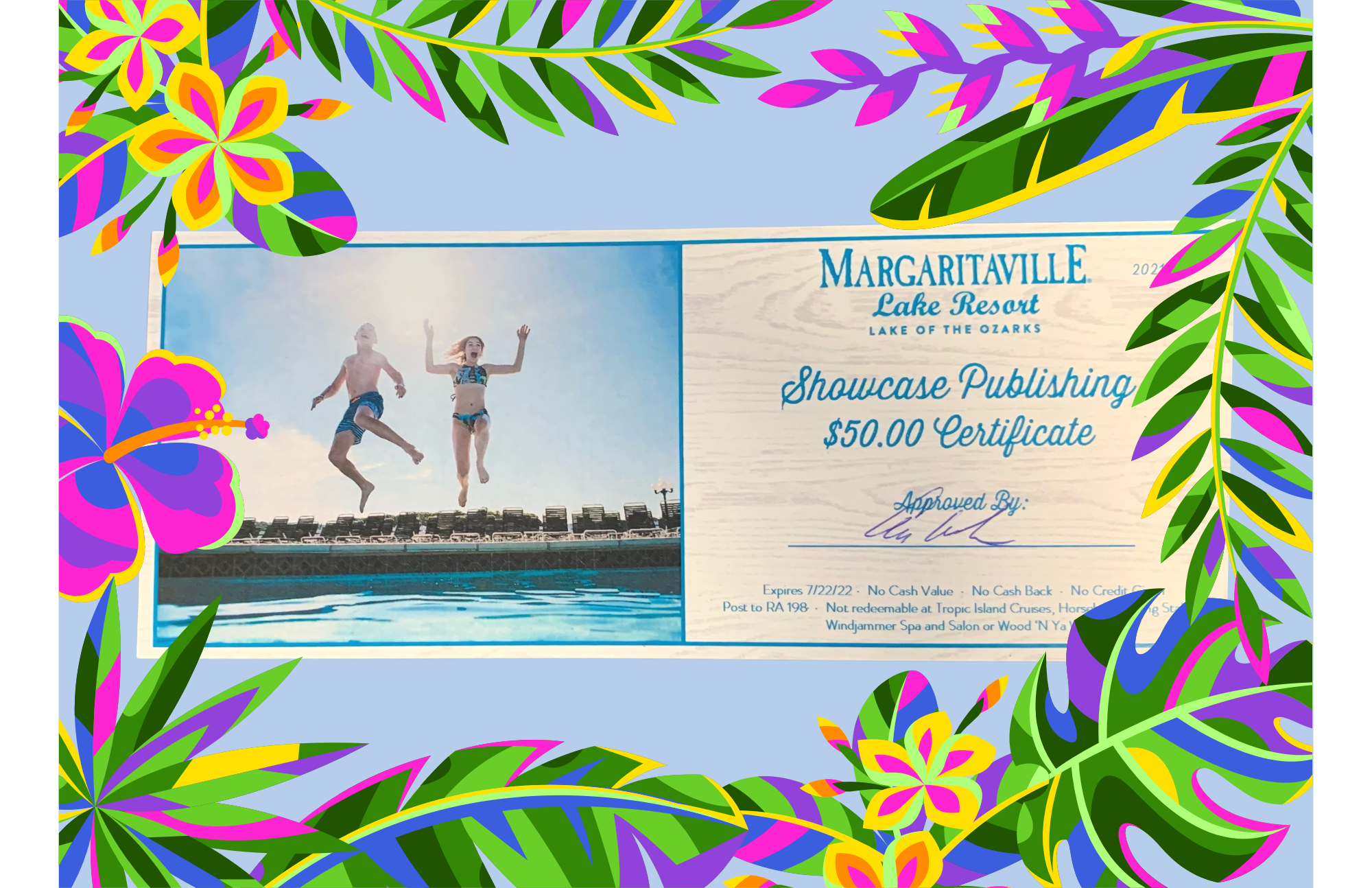 Margaritaville Lake Resort Gift Certificate (50)