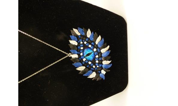Big image 202107jwy002   blue  black and white dragon eye necklace 1 