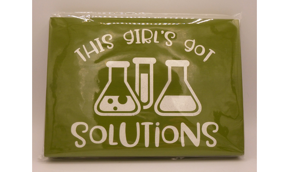 Big image 202107decor004   science girl and solutions sign
