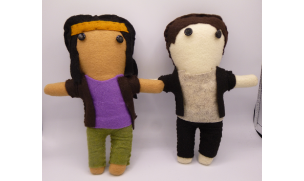 Big image 202107plush003   walking dead daryl and michonne 1 of 6