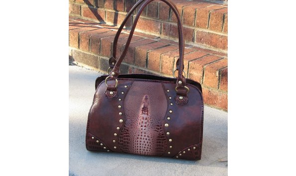 Big image faux croc carry bag 1