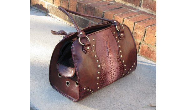 Big image faux croc carry bag 2