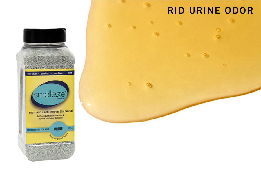 SMELLEZE Eco Urine Odor Remover Deodorizer 50 lb. Granules Get Pee