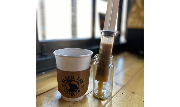 Big image black lab coffee