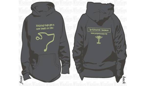 Big image leash on life hoodie