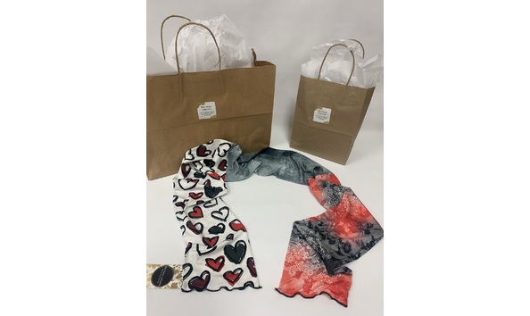 Big image hearts scarf