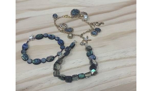 Big image abalone bracelet set