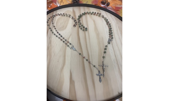 Big image his and hers rosary set