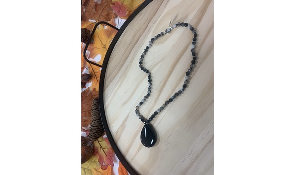 Big image agate necklace