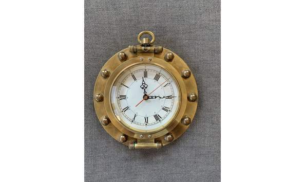 Big image lewis brass clock