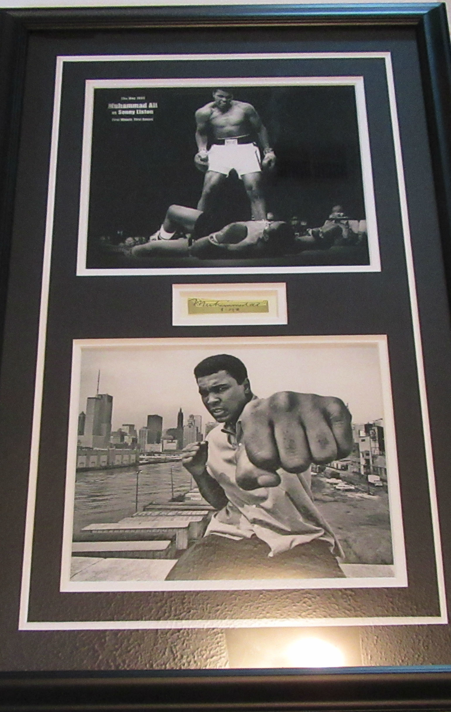 Ali Collage Muhammad Ali Autographed Framed Collage