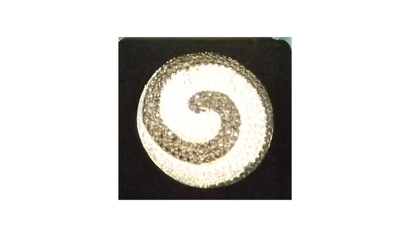 Big image sterling black   cz swirl ring