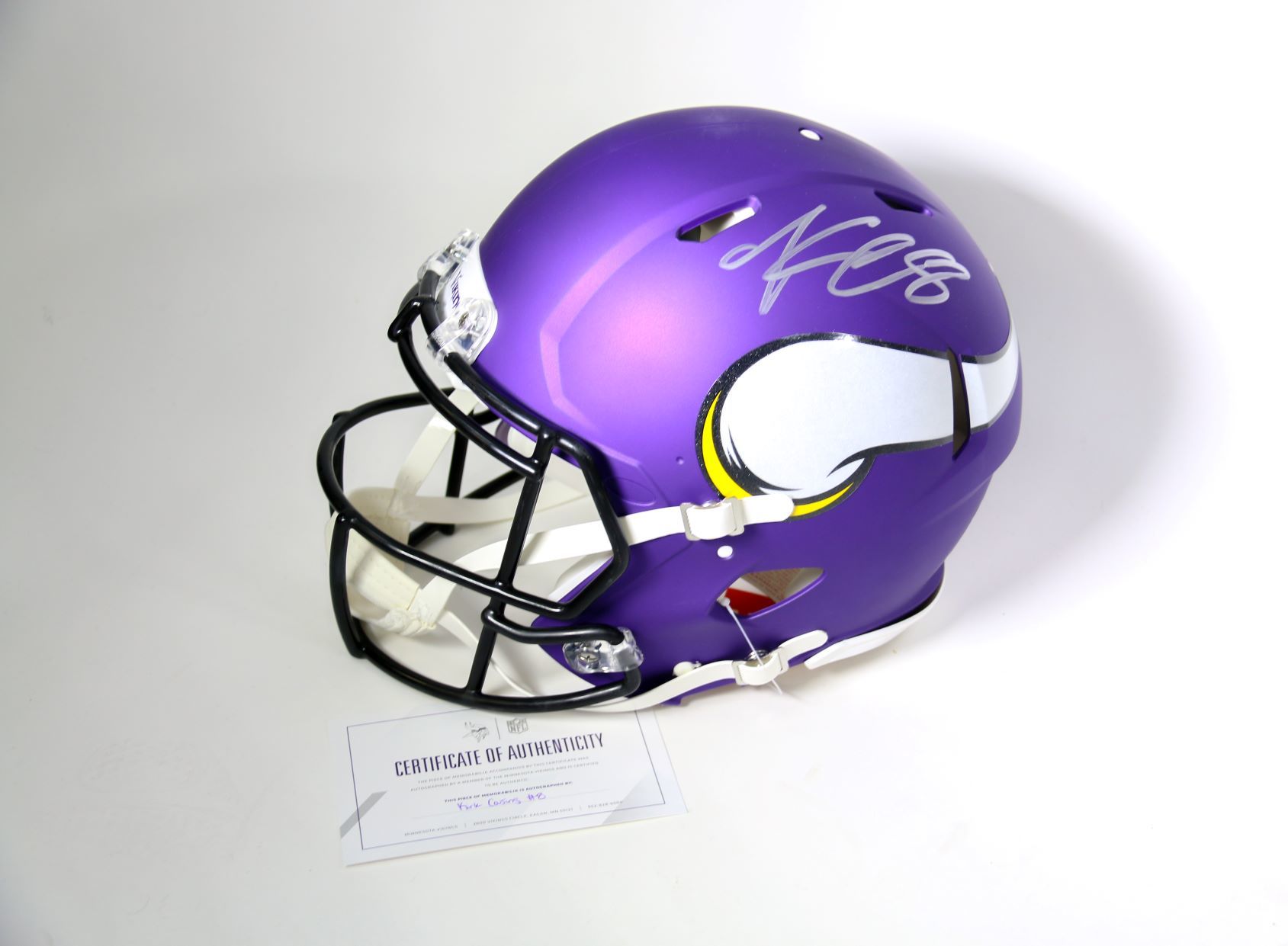 Kirk Cousins Signed Fullsize Helmet
