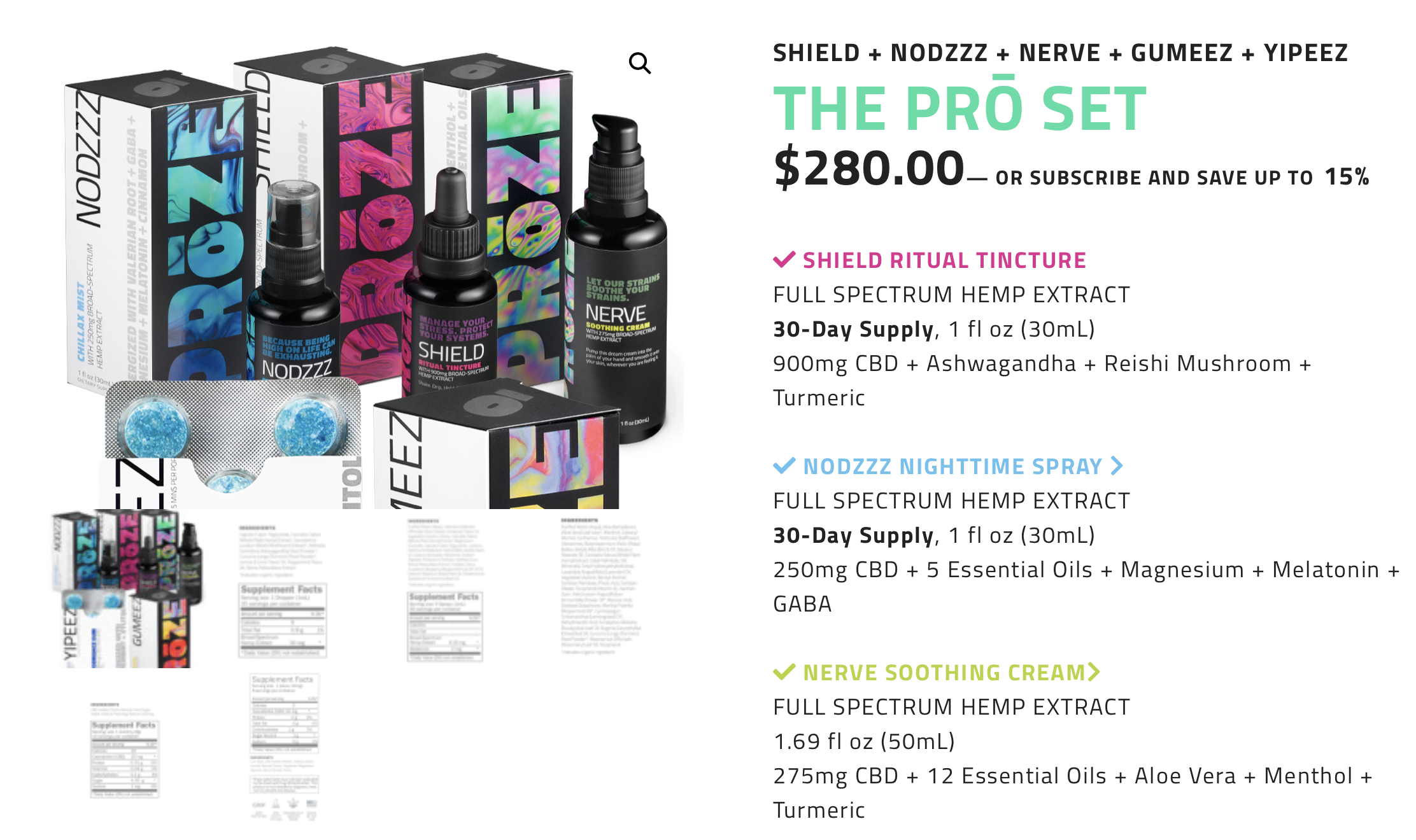 Proze Supplements PRo SET