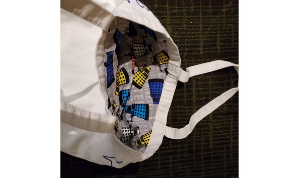 Big image 202201bag001 doctor who embroidered canvas tote bag 2  1 